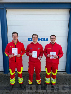 v.l.n.r. Pascal Meixner [OG Gaggenau]; Jonathan Frahmhein [OG Gernsbach]; Moritz Meier [OG Bühl-Bühlertal]